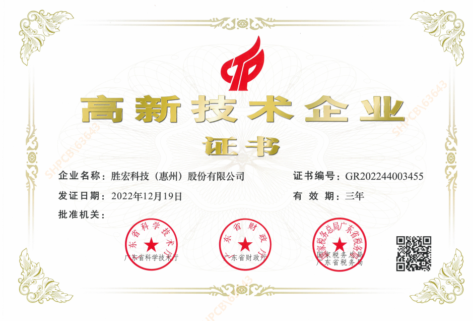 喜报！我司顺利通过“高新技术企业”认定