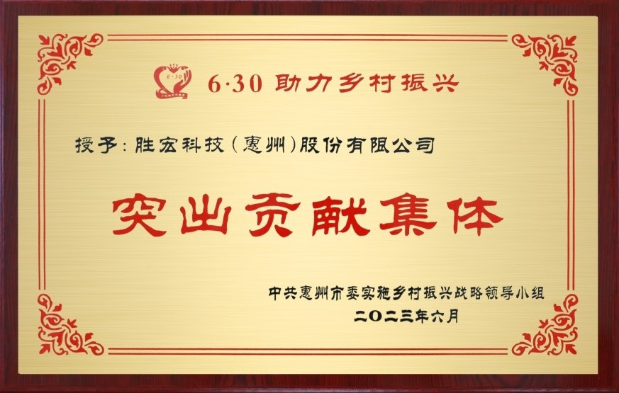 超凡国际科技荣获乡村振兴“突出贡献集体”奖